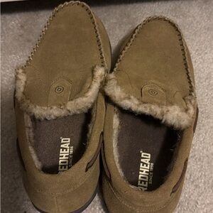 RedHead Men's Tan Suede Slip-On Loafers